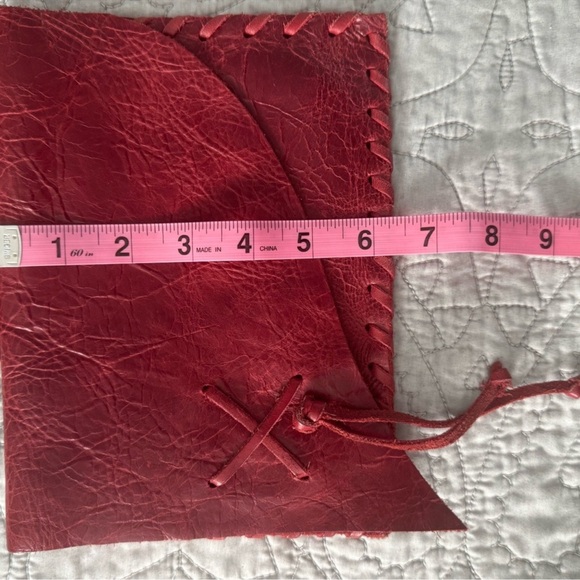 Red Leather Crossbody Bag bundle with Free Crumpler bag . - Picture 5 of 16